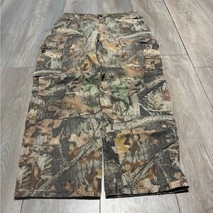 Vintage Men’s Baggy Realtree Camo Pants Double Knee Size Medium